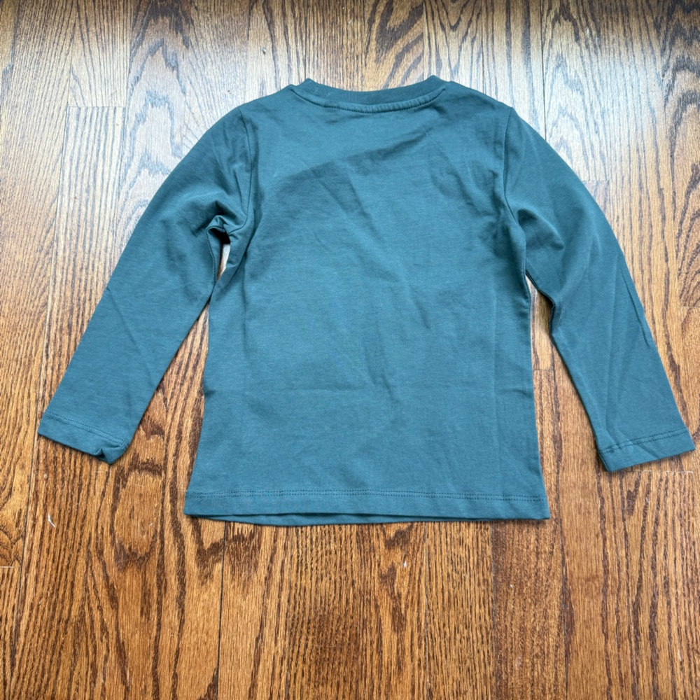 NEW Mini Boden Long Sleeve Printed T-shirt in Smoke Woodland Friends 2-3 Years - Picture 4 of 7